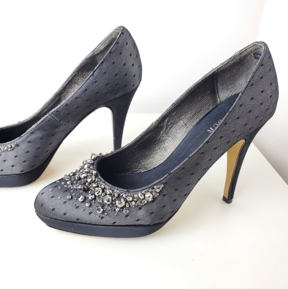 MENBUR WOMEN'S RALSTON PLATFORM PUMPS PORTLAND FABRIC size 8.5 - Picture 3 of 15